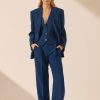 Clothing Shona Joy | Irena Patch Pocket Blazer - Ocean