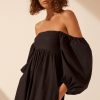 Clothing Shona Joy | Josephine Square Neck Tiered Maxi Dress - Black