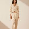 Clothing Shona Joy | Mercure Cable Cardigan - Bone