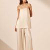 Clothing Shona Joy | La Lune Strapless Column Top - Cream