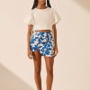 Clothing Shona Joy | Bleue Asymmetrical Micro Mini Skirt