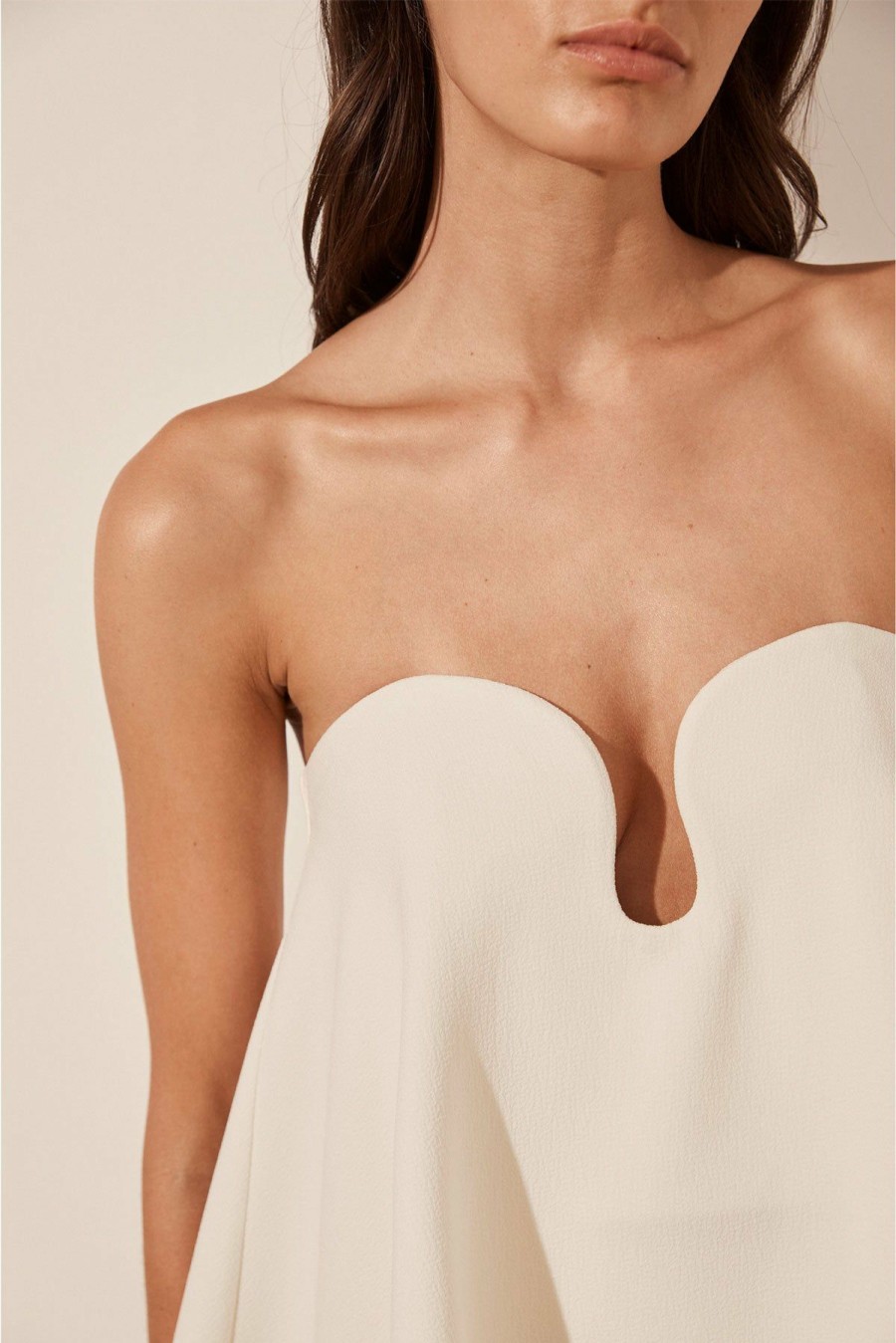 Clothing Shona Joy | Amura Strapless Top - Cream