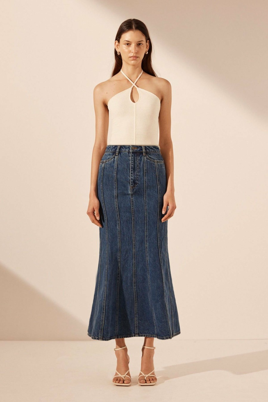 Clothing Shona Joy | Tovere Godet Flared Midi Skirt