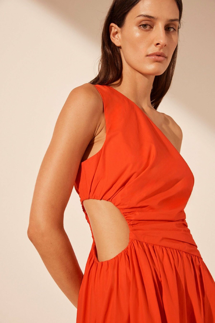 Clothing Shona Joy | Amada Cut Out Maxi Dress - Hibiscus