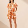 Clothing Shona Joy | Casa Short Sleeve Mini Dress