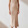 Clothing Shona Joy | La Lune Bias Sleeveless Midi Dress - Gold