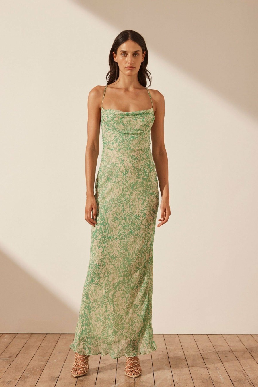 Clothing Shona Joy | Belvedere Lace Back Bias Maxi Dress