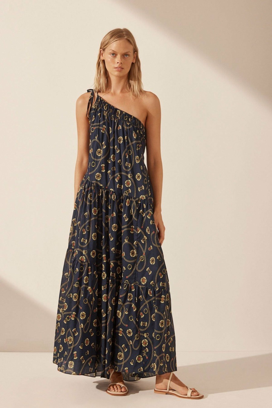 Clothing Shona Joy | Vacance One Shoulder Tiered Maxi Dress