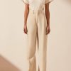 Clothing Shona Joy | Sara Utility Relaxed Pant - Bone