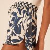 Clothing Shona Joy | Magnolia Silk Contrast Curved Hem Short