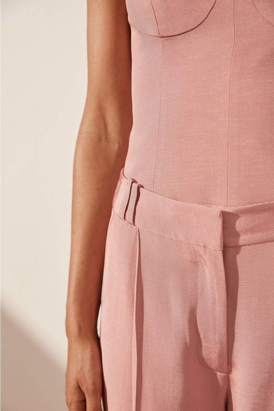 Clothing Shona Joy | Vento Mid Rise Pant - Rose Dawn