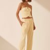 Clothing Shona Joy | Sara Low Rise Slouch Pant - Lemon