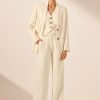 Clothing Shona Joy | Irena Oversized Tailored Blazer - Cream