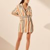 Clothing Shona Joy | Celia Short Sleeve Plunged Blazer Dress