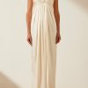 Clothing Shona Joy | La Lune Strapless Knot Maxi Dress - Cream