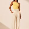 Clothing Shona Joy | Basic High Neck Top - Lemon