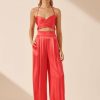 Clothing Shona Joy | Lydie Tuxedo Trouser - Poppy Red