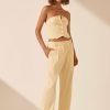 Clothing Shona Joy | Sara Low Rise Slouch Pant - Lemon