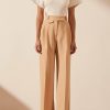 Clothing Shona Joy | Irena High Waisted Tailored Pant - Peanut Butter