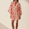 Swim Shona Joy | Palmier Linen Robe Mini Dress