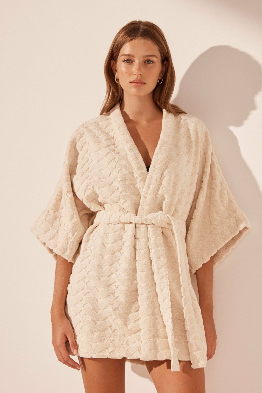 Swim Shona Joy | Pauline Terry Robe - Bone