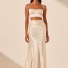 Clothing Shona Joy | La Lune Ruched Maxi Skirt - Cream