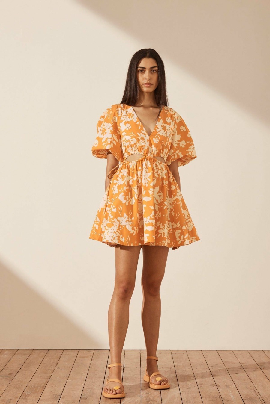 Clothing Shona Joy | Mirella Drawstring Mini Dress