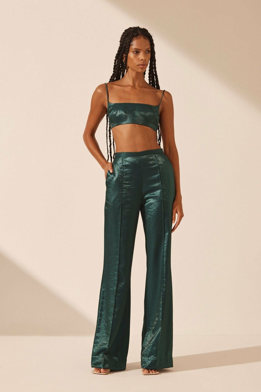 Clothing Shona Joy | Miramare Pintuck Flared Pant