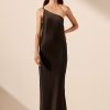 Clothing Shona Joy | La Lune One Shoulder Cowl Back Maxi Dress - Black