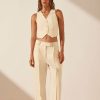 Clothing Shona Joy | Irena Low Rise Slouch Pant - Rice