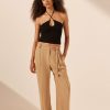 Clothing Shona Joy | Vento Mid Rise Pant With Belt - Sand