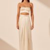 Clothing Shona Joy | La Lune Draped Maxi Skirt - Cream