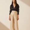 Clothing Shona Joy | Sabbia Linen Tailored Wide Leg Pant