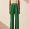 Clothing Shona Joy | Irena High Waisted Tailored Pant - Tree Green