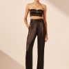 Clothing Shona Joy | La Lune High Waisted Tailored Pant - Black