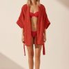 Swim Shona Joy | Pauline Terry Robe - Poppy Red