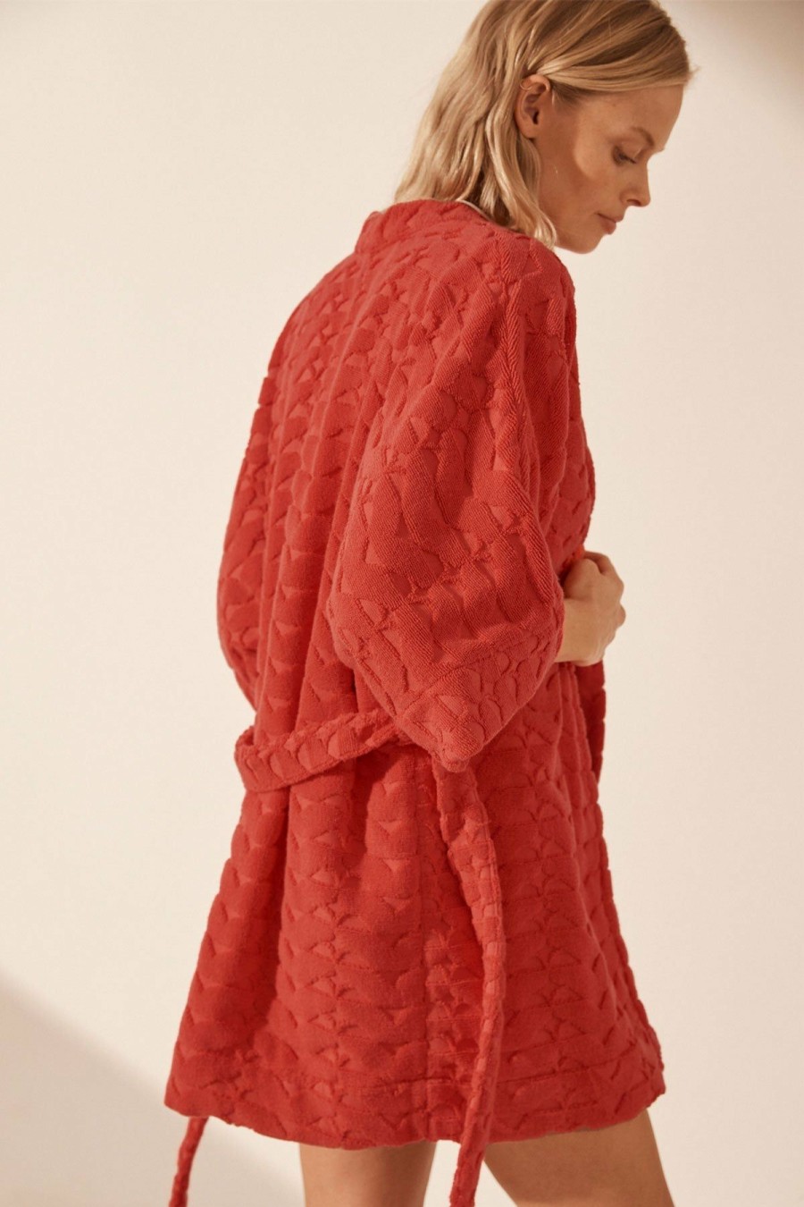 Swim Shona Joy | Pauline Terry Robe - Poppy Red