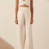 Clothing Shona Joy | Akua High Waisted Tailored Pant - Coconut