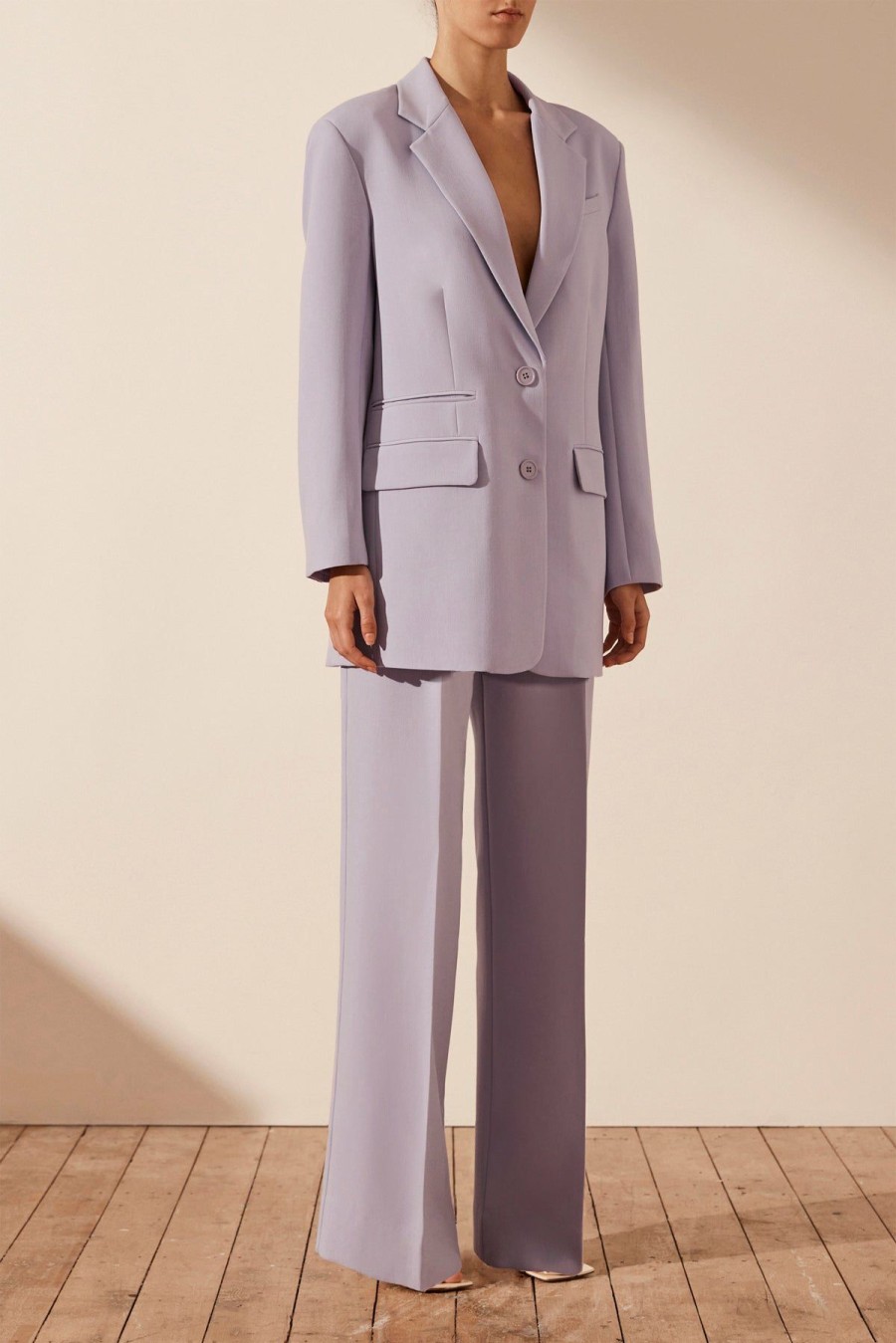 Clothing Shona Joy | Irena Oversized Blazer - Lavender