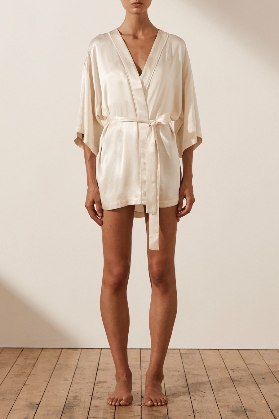 Clothing Shona Joy | La Lune Lounge Robe - Cream