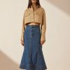 Clothing Shona Joy | Tovere Flared Panelled Midi Skirt