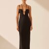 Clothing Shona Joy | Lydie Cut Out Open Back Maxi Dress - Black