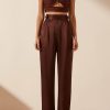 Clothing Shona Joy | Lana High Waisted Tailored Pant - Cocoa