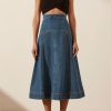 Clothing Shona Joy | Emily Panelled Fit & Flare Midi Skirt