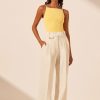 Clothing Shona Joy | Basic High Neck Top - Lemon