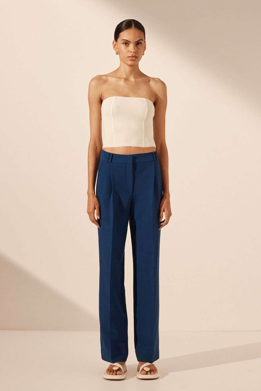 Clothing Shona Joy | Eve Panelled Tube Top - Coconut