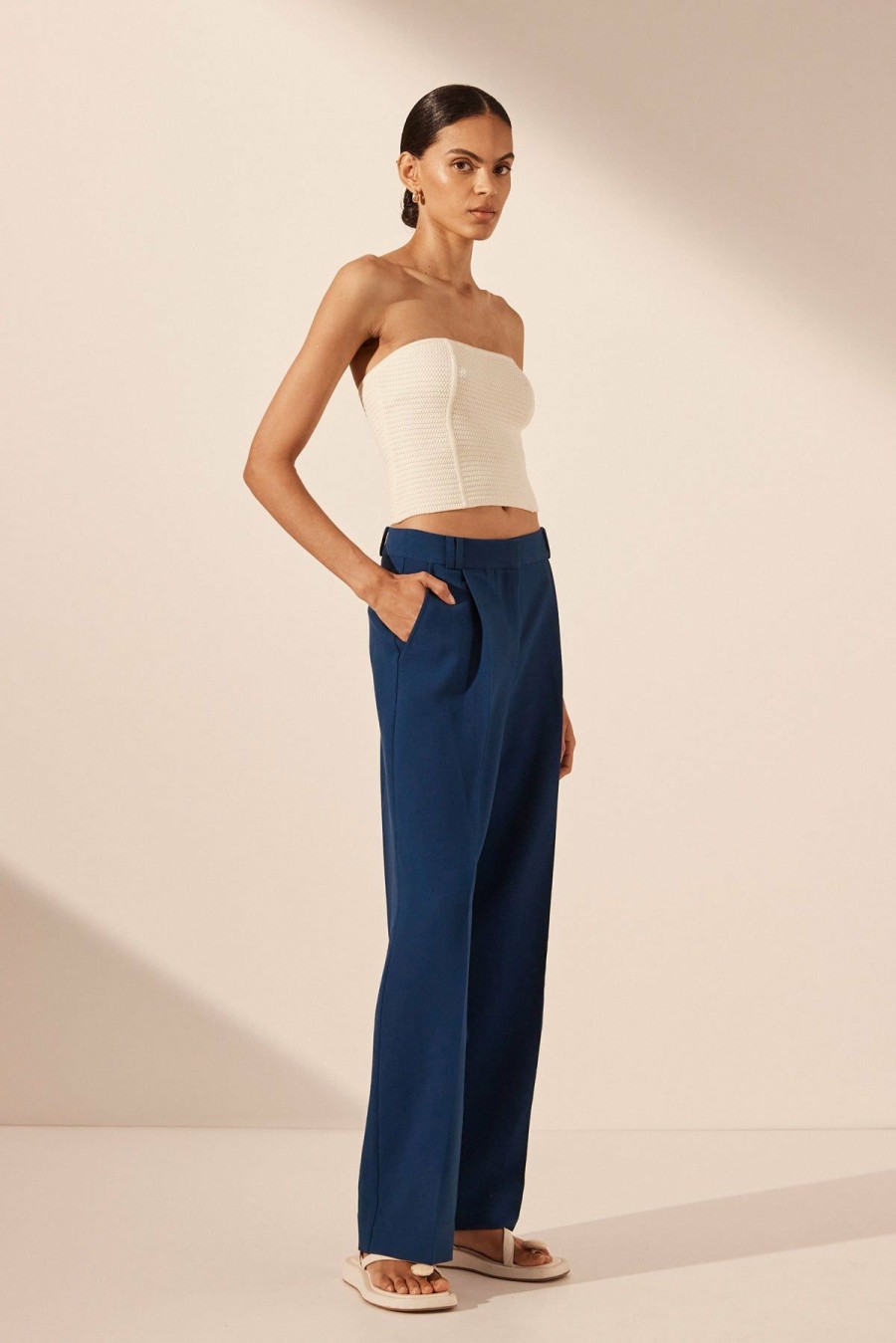 Clothing Shona Joy | Eve Panelled Tube Top - Coconut