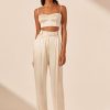 Clothing Shona Joy | La Lune Corded Ruched Bralette - Cream