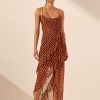 Clothing Shona Joy | Martina Cowl Neck Asymmetrical Maxi Dress