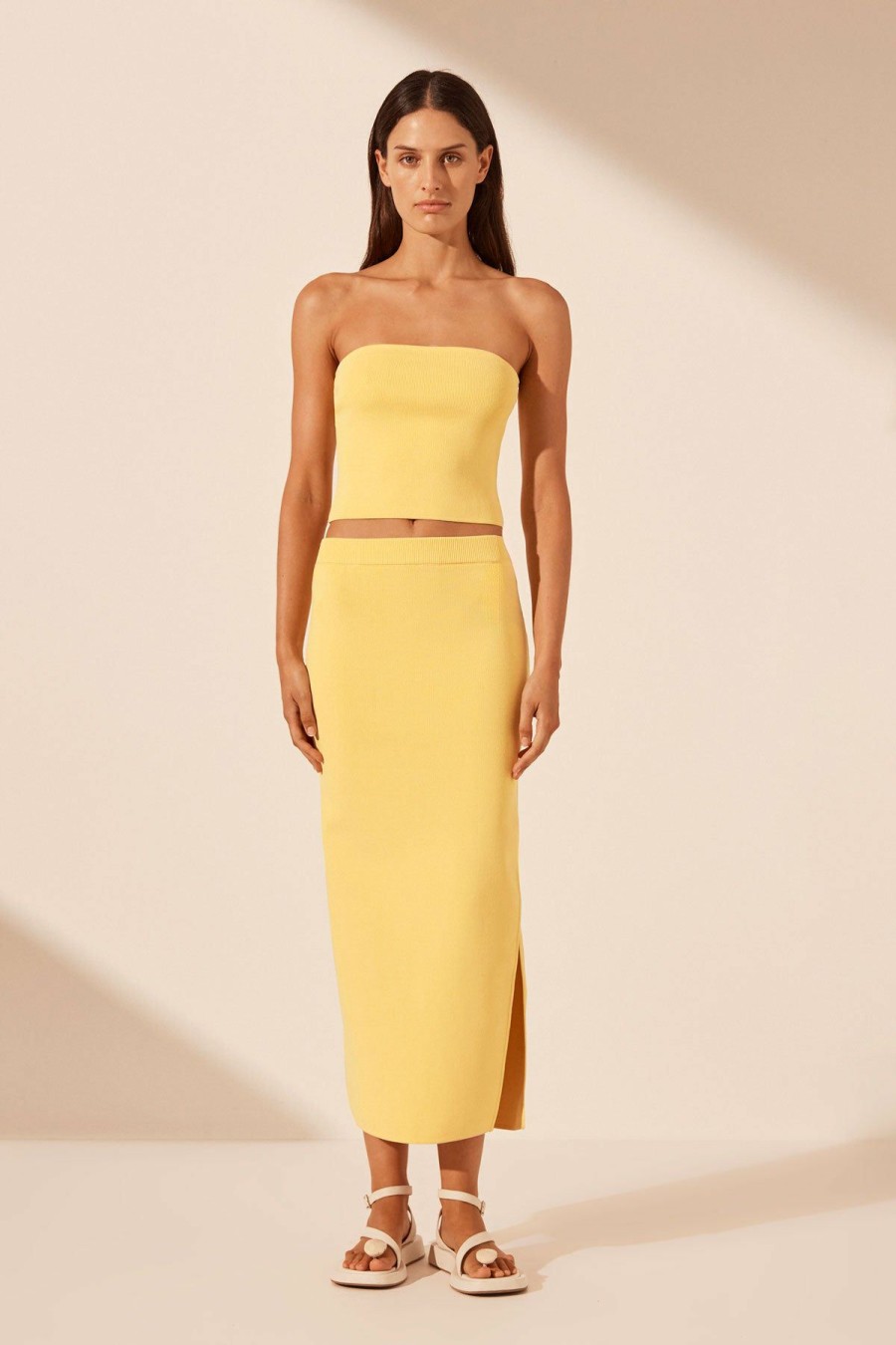 Clothing Shona Joy | Basic Tube Top - Lemon